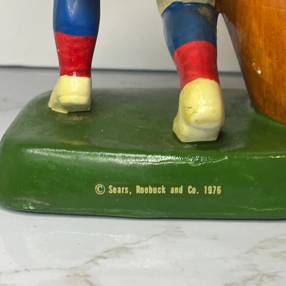Vintage 1976 Football Player Book Ends Sears Roebuck & Co. - Picture 5 of 9
